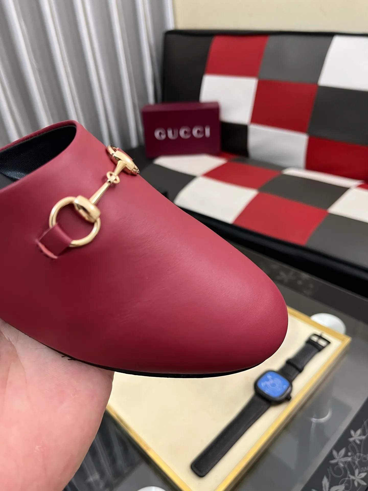Men's shoes 💰480⌚️⌚️[Gucci] 2024 new season half-slip men's shoes, made of Italian imported first-layer frosted cowhide➕sheepskin lining, original hardware buckle, original combination wear-resistant outsole, real shot 🎬 Very comfortable on the feet, size 36-44